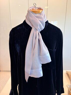 Silk Lilac Scarf, 60" x 10.5"